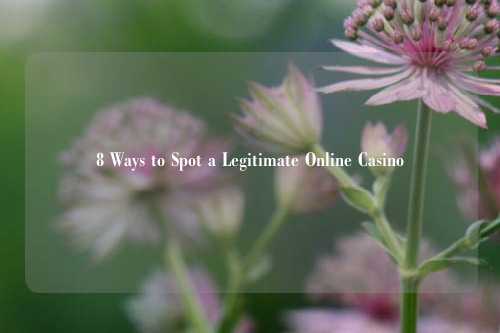 8 Ways to Spot a Legitimate Online Casino